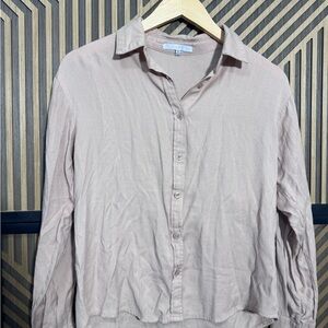 iris Light Blush Button-Down Shirt